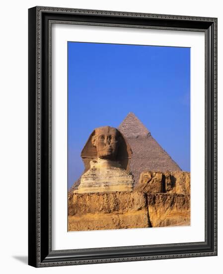 Great Sphinx and the Pyramid of Khafre-Leslie Richard Jacobs-Framed Photographic Print