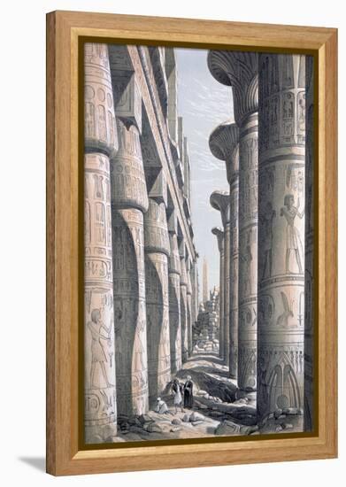 Great Temple, Karnac, Egypt, 19th Century-George Moore-Framed Premier Image Canvas