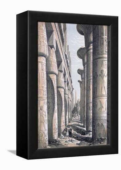 Great Temple, Karnac, Egypt, 19th Century-George Moore-Framed Premier Image Canvas