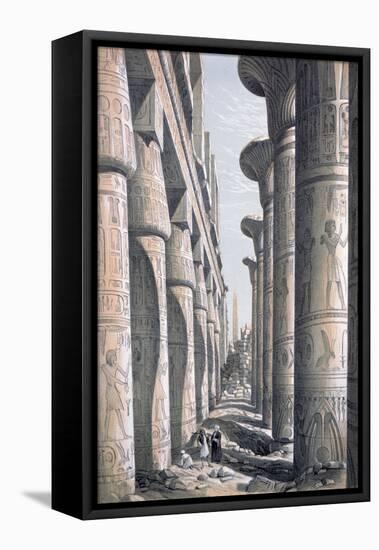 Great Temple, Karnac, Egypt, 19th Century-George Moore-Framed Premier Image Canvas