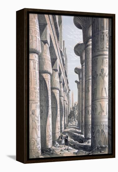 Great Temple, Karnac, Egypt, 19th Century-George Moore-Framed Premier Image Canvas