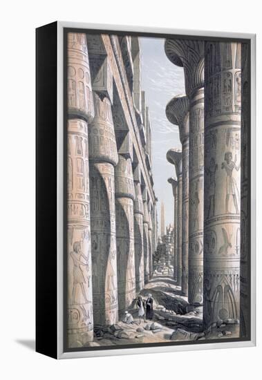 Great Temple, Karnac, Egypt, 19th Century-George Moore-Framed Premier Image Canvas