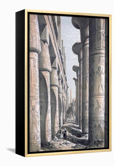 Great Temple, Karnac, Egypt, 19th Century-George Moore-Framed Premier Image Canvas