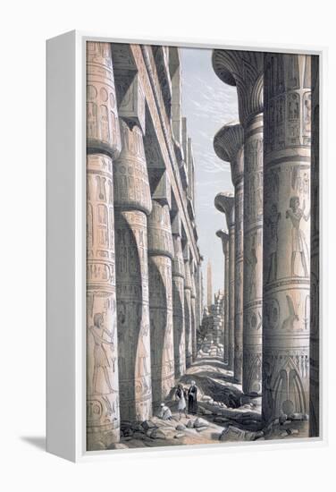 Great Temple, Karnac, Egypt, 19th Century-George Moore-Framed Premier Image Canvas