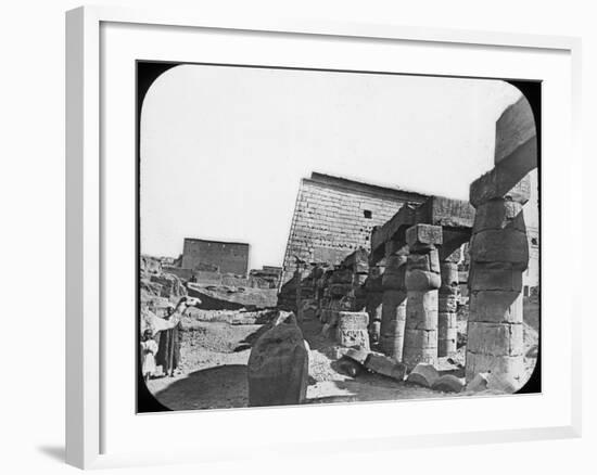 Great Temple, Luxor, Egypt, C1890-Newton & Co-Framed Photographic Print