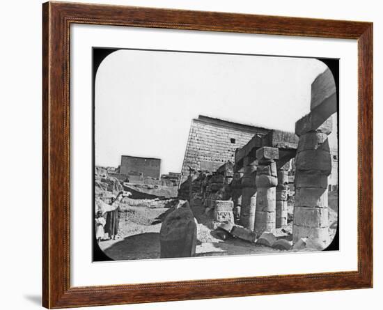 Great Temple, Luxor, Egypt, C1890-Newton & Co-Framed Photographic Print