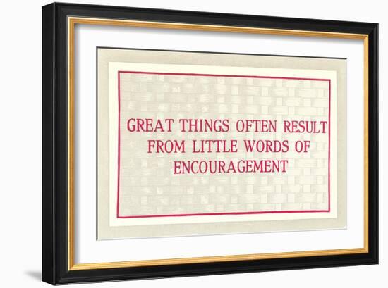 Great Things from Encouragement-null-Framed Art Print