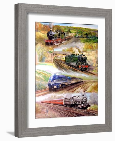Great Trains, 2012-Alex Williams-Framed Giclee Print