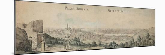 Great View of Prague-Wenceslaus Hollar-Mounted Giclee Print