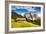 Great View on the Pizes De Cir Ridge, Valley Gardena. National Park Dolomites, South Tyrol. Locatio-Leonid Tit-Framed Photographic Print