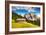 Great View on the Pizes De Cir Ridge, Valley Gardena. National Park Dolomites, South Tyrol. Locatio-Leonid Tit-Framed Photographic Print