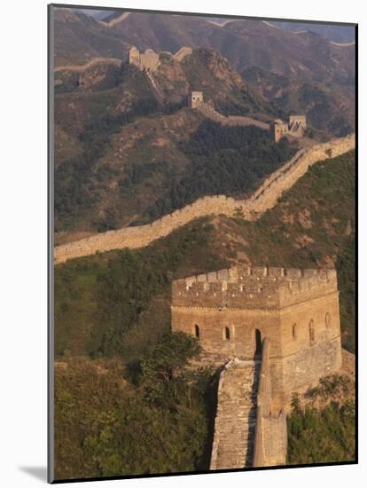 Great Wall at Sunset, Jinshanling, China-Keren Su-Mounted Photographic Print