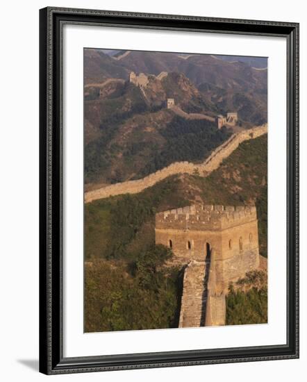 Great Wall at Sunset, Jinshanling, China-Keren Su-Framed Photographic Print