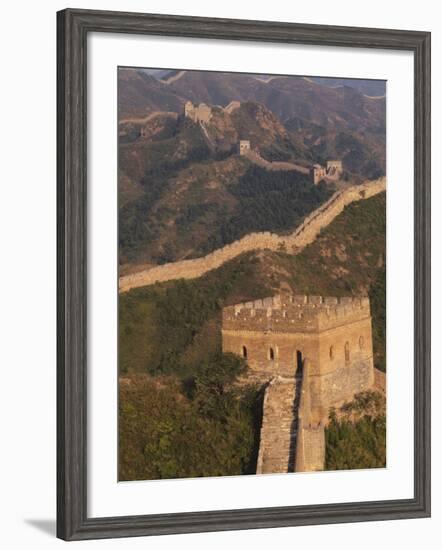 Great Wall at Sunset, Jinshanling, China-Keren Su-Framed Photographic Print