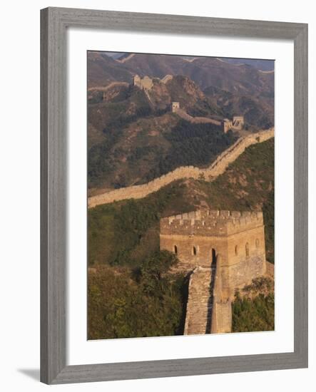 Great Wall at Sunset, Jinshanling, China-Keren Su-Framed Photographic Print