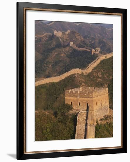 Great Wall at Sunset, Jinshanling, China-Keren Su-Framed Photographic Print