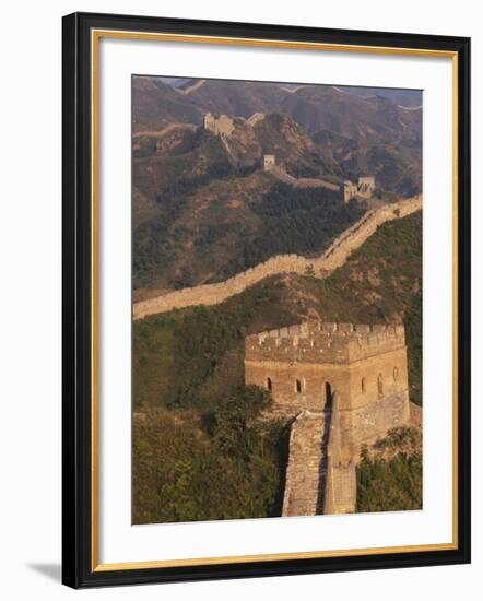 Great Wall at Sunset, Jinshanling, China-Keren Su-Framed Photographic Print