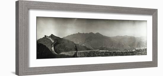 Great Wall of China, 1906 - Panorama-Waldemar Abegg-Framed Giclee Print