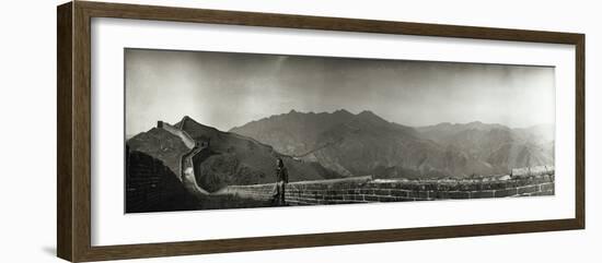 Great Wall of China, 1906 - Panorama-Waldemar Abegg-Framed Giclee Print