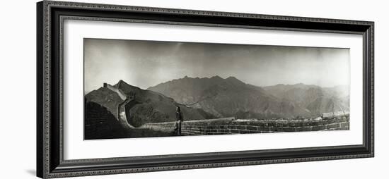 Great Wall of China, 1906 - Panorama-Waldemar Abegg-Framed Giclee Print