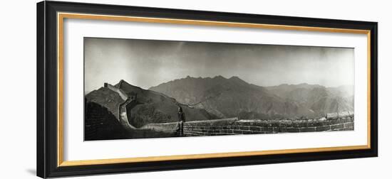 Great Wall of China, 1906 - Panorama-Waldemar Abegg-Framed Giclee Print