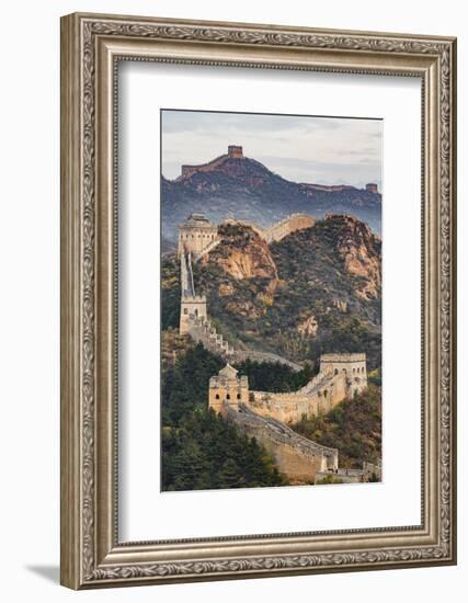 Great Wall of China and Jinshanling Mountains at sunrise, Jinshanling, China-Adam Jones-Framed Photographic Print