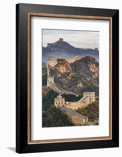 Great Wall of China and Jinshanling Mountains at sunrise, Jinshanling, China-Adam Jones-Framed Photographic Print