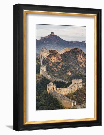 Great Wall of China and Jinshanling Mountains at sunrise, Jinshanling, China-Adam Jones-Framed Photographic Print