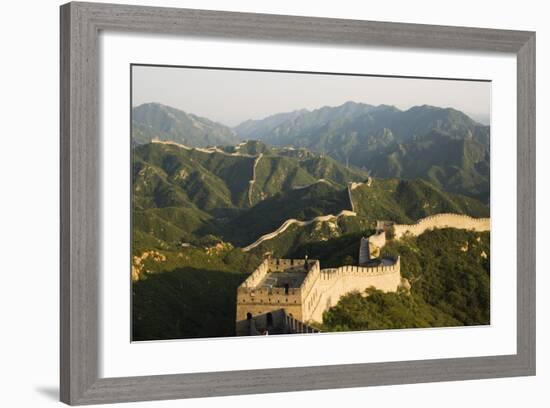 Great Wall of China at Badaling-Christian Kober-Framed Photographic Print