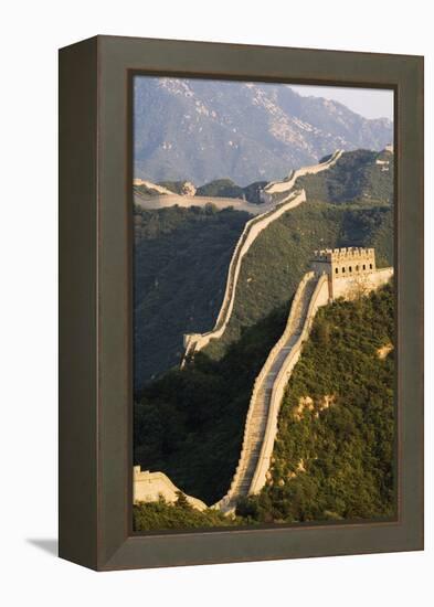 Great Wall of China at Badaling-Christian Kober-Framed Premier Image Canvas