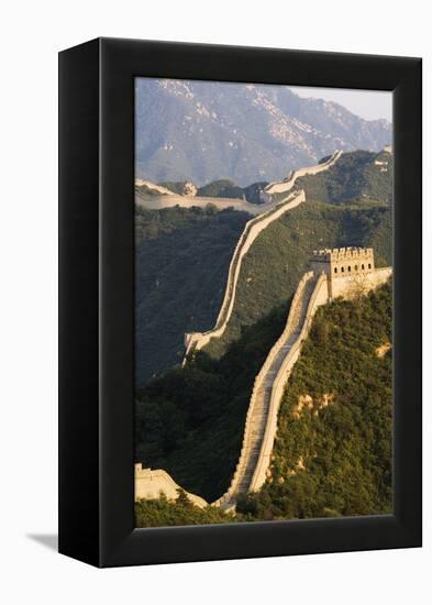 Great Wall of China at Badaling-Christian Kober-Framed Premier Image Canvas