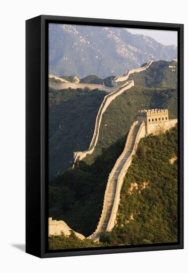 Great Wall of China at Badaling-Christian Kober-Framed Premier Image Canvas