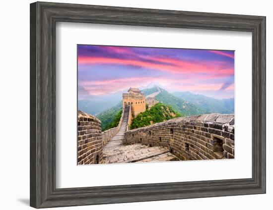 Great Wall of China at the Jinshanling Section.-SeanPavonePhoto-Framed Premium Photographic Print