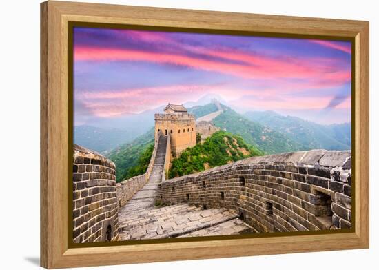 Great Wall of China at the Jinshanling Section.-SeanPavonePhoto-Framed Premier Image Canvas