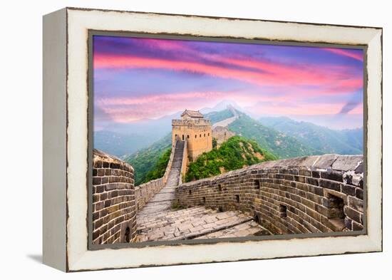 Great Wall of China at the Jinshanling Section.-SeanPavonePhoto-Framed Premier Image Canvas