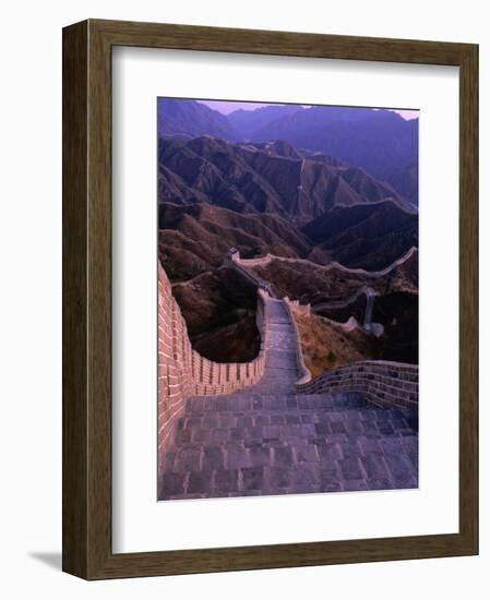 Great Wall of China, Badaling, China-Nicholas Pavloff-Framed Photographic Print