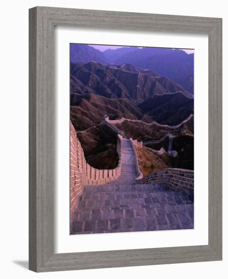 Great Wall of China, Badaling, China-Nicholas Pavloff-Framed Photographic Print