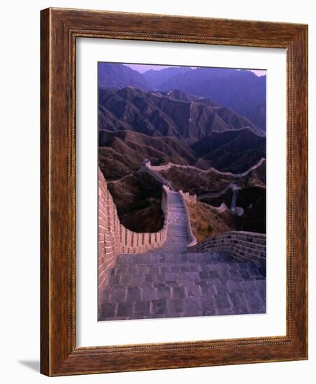 Great Wall of China, Badaling, China-Nicholas Pavloff-Framed Photographic Print