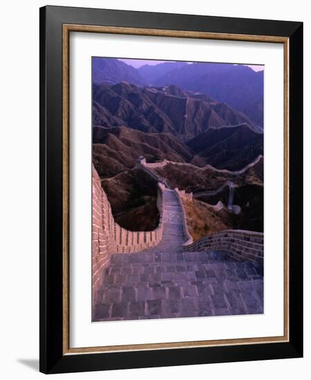 Great Wall of China, Badaling, China-Nicholas Pavloff-Framed Photographic Print