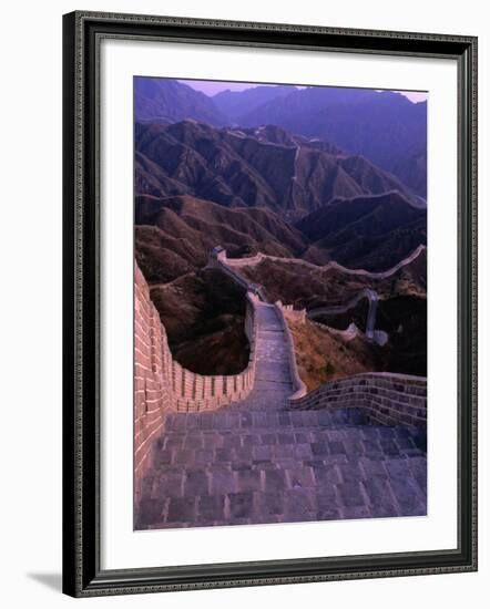 Great Wall of China, Badaling, China-Nicholas Pavloff-Framed Photographic Print