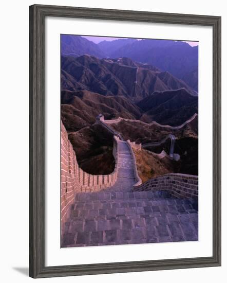 Great Wall of China, Badaling, China-Nicholas Pavloff-Framed Photographic Print