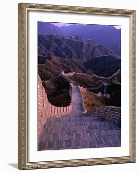 Great Wall of China, Badaling, China-Nicholas Pavloff-Framed Photographic Print