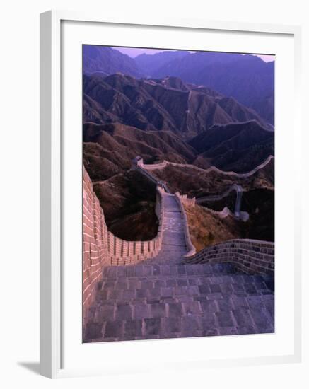 Great Wall of China, Badaling, China-Nicholas Pavloff-Framed Photographic Print