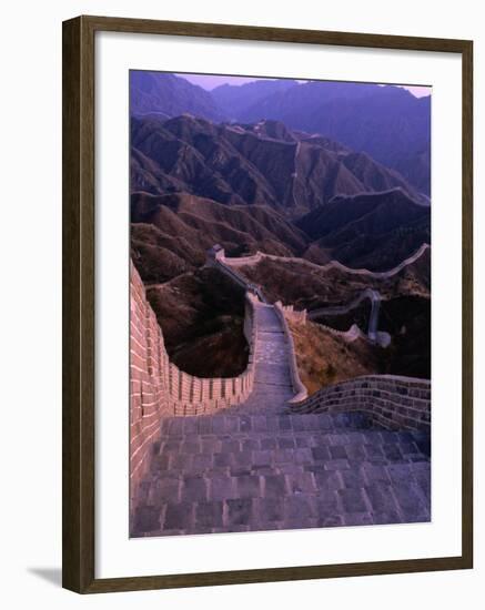 Great Wall of China, Badaling, China-Nicholas Pavloff-Framed Photographic Print