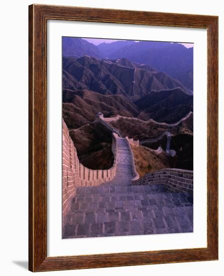 Great Wall of China, Badaling, China-Nicholas Pavloff-Framed Photographic Print