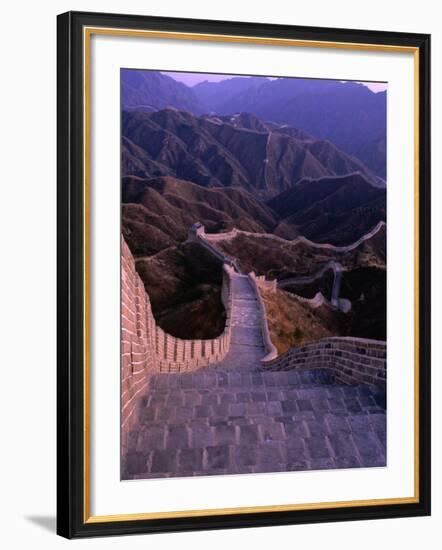 Great Wall of China, Badaling, China-Nicholas Pavloff-Framed Photographic Print