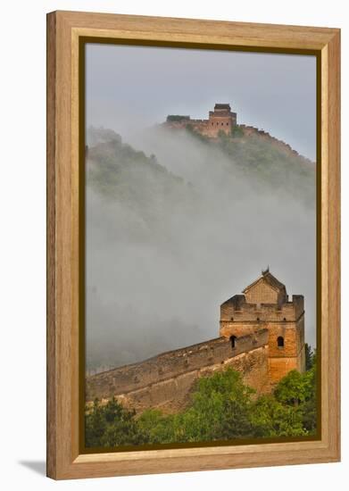 Great Wall of China on a Foggy Morning. Jinshanling, China-Darrell Gulin-Framed Premier Image Canvas