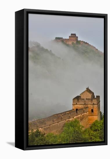 Great Wall of China on a Foggy Morning. Jinshanling, China-Darrell Gulin-Framed Premier Image Canvas