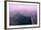 Great Wall of China, UNESCO World Heritage Site, in Mist, Near Beijing, China, Asia-Nancy Brown-Framed Photographic Print