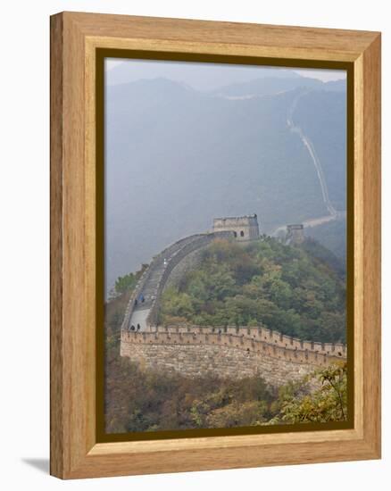 Great Wall of China, UNESCO World Heritage Site, Mutianyu, China, Asia-Kimberly Walker-Framed Premier Image Canvas